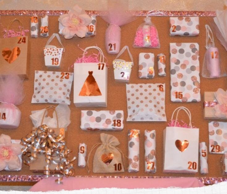 Wedding Countdown Advent Calendar Gift Ideas : Wedding advent calendar