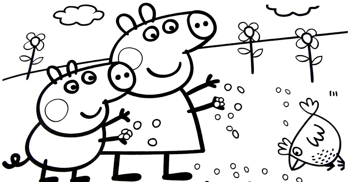 Dibujos De Colorear De Peppa Pig - Dibujos Para Colorear De Peppa Pig