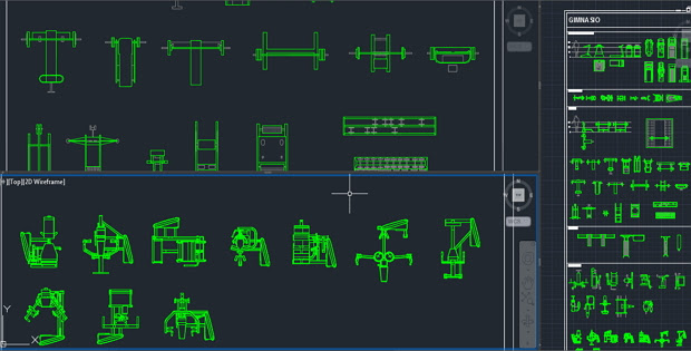 Educationstander: Autocad Floor Plan Gym