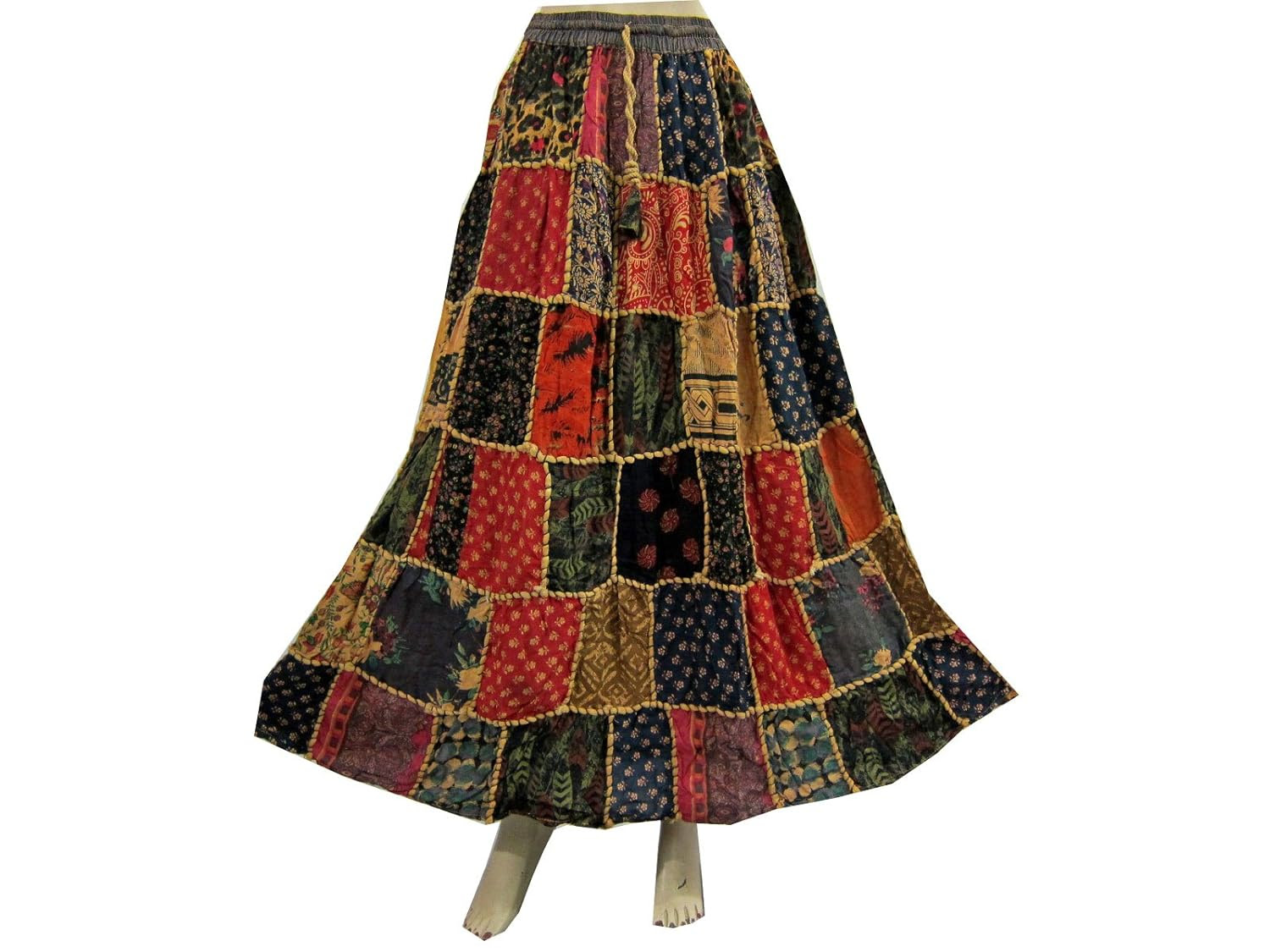 Bohemian Skirts For Women: Bellydance Gypsy Patchwork Skirts