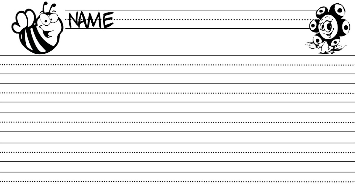 2Nd Grade Writing Paper : Writing Paper Printable for Children