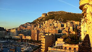 Sunset in Monte Carlo.