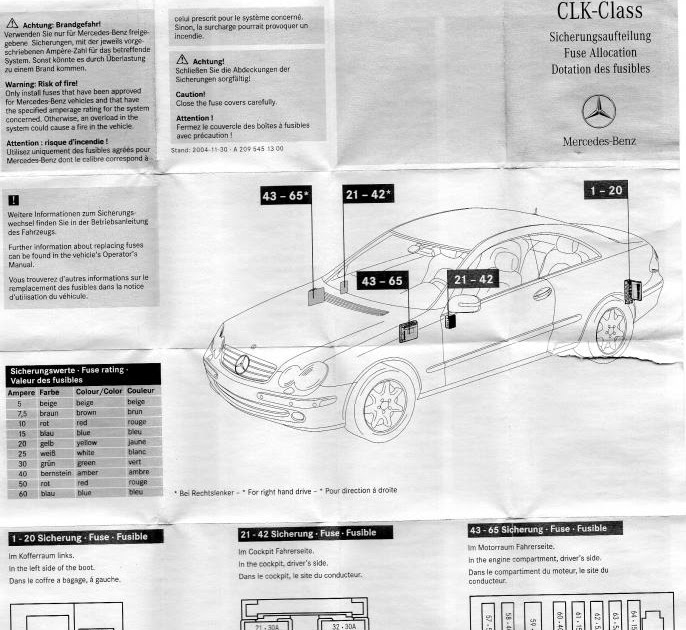 2003 Sl500 Fuse Box Diagram / Ex 1373 Mercedes Benz 450sl Diagrams Free