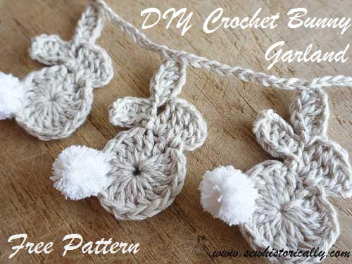 DIY Crochet Easter Bunny Garland - Free Pattern