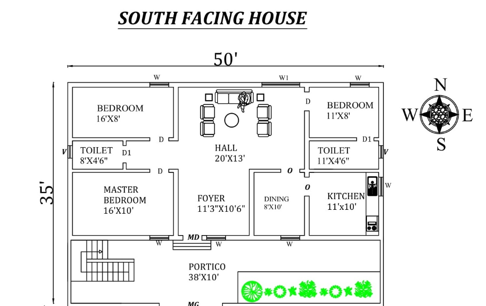 3bhk-east-facing-house-vastu-plan-30x40-fairyecake