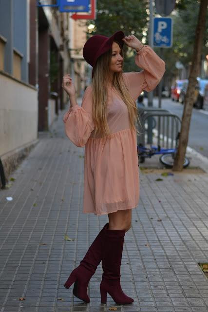 SALMON BABYDOLL DRESS SALMON BABYDOLL DRESS