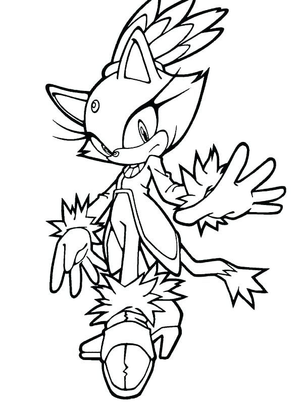 Amy Rose Sonic The Hedgehog Coloring Pages - Goimages World