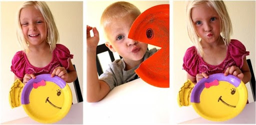 How to make DIY paper plate fish craft step by step tutorial instructions 1