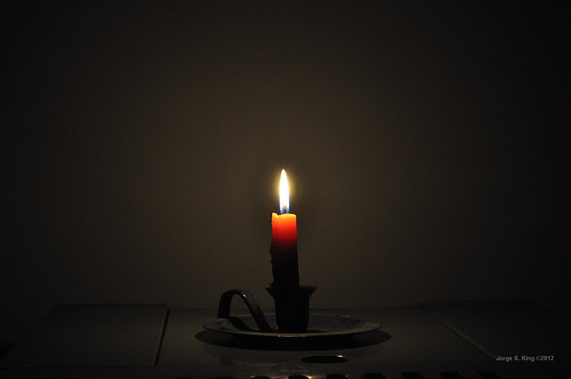 A luz de velas