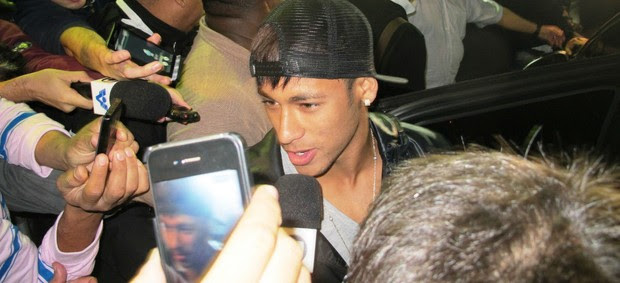 Neymar na Vila Belmiro (Foto: Marcelo Hazan)