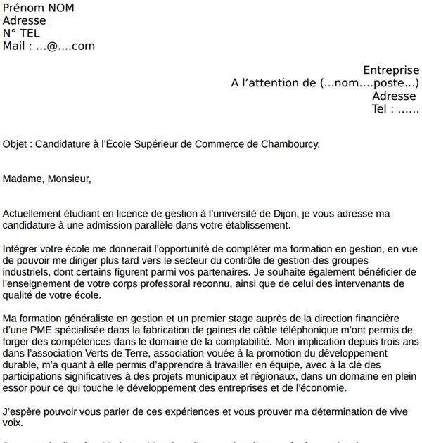 Lettre De Motivation Commercial Relation Client  Listen ii