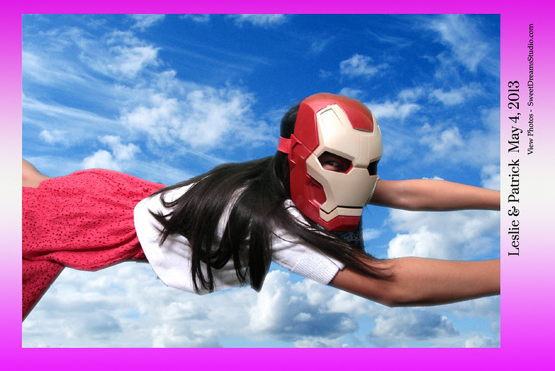Fabulous Photo Booth Pictures of Iron Man Flying and Hope Sign NY NJ