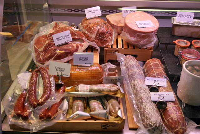 The charcuterie section at Dean & DeLuca