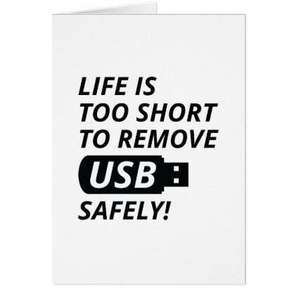 Remove USB Safely Card