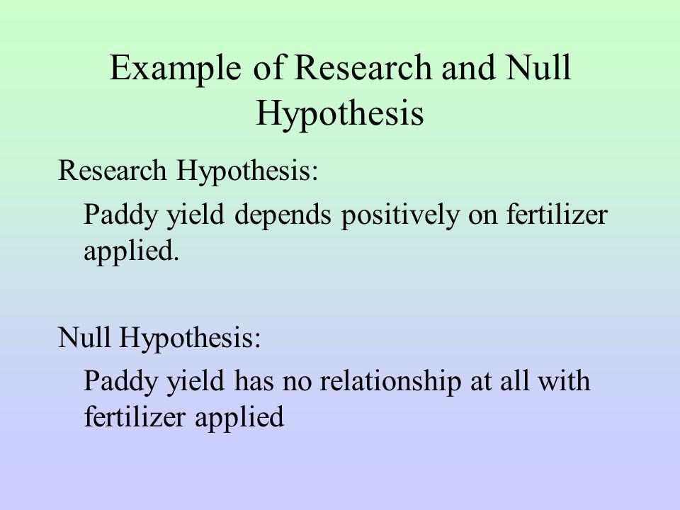 case of study hypothesis