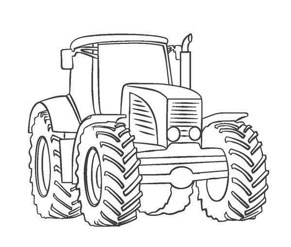 Traktor Do Wydruku Dla Dzieci Traktor W Polu Kolorowanki Online