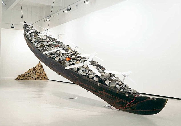 Subodh Gupta's installation titled