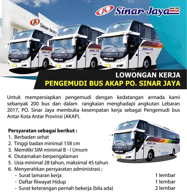 Lowongan Kerja Bus Rosalia Indah Lowongan Kerja Bus