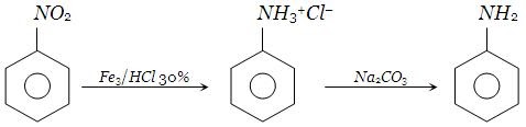 Железо хлороводородная кислота реакция. Нитробензол железо соляная кислота. Нитробензол и железо и соляная. Восстановление нитробензола железом. 1 3 Нитробензол HCL Fe.