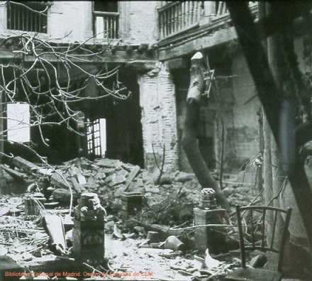 Palacio de Benacazón durante la Guerra Civil, Toledo, España