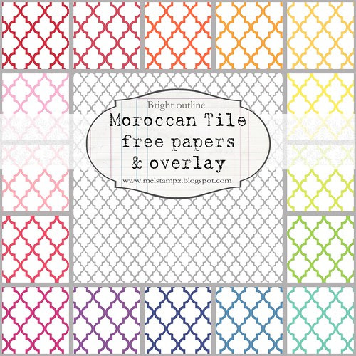 PREVIEW Moroccan tile B SMALL SCALE bright OUTLINE