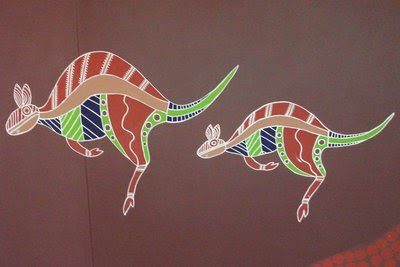 Funky Aboriginal Kangaroos
