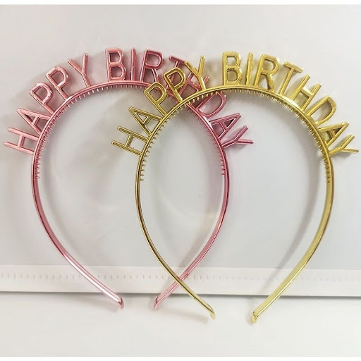 Băng đô Happy Birthday ánh nhũ (3 màu) | PHỤ KIỆN TRANG TRÍ SINH NHẬT XUÂN AN AN