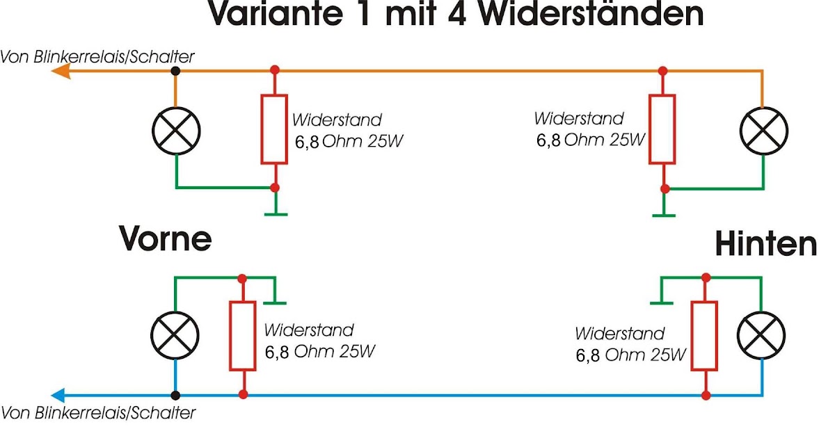 Schaltplan Led Blinker Widerstand