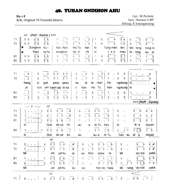Not Lagu Rohani Malam Kudus World Tour Guidance