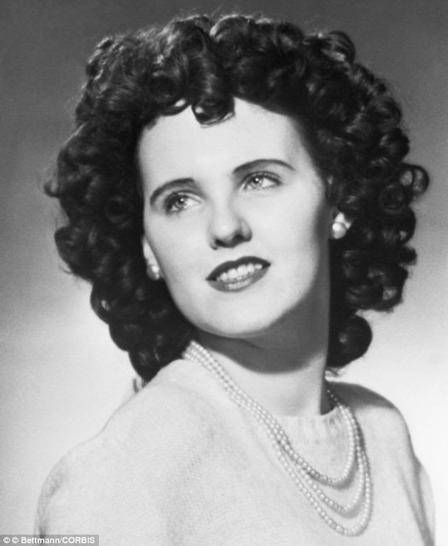 Black Dahlia: A head shot of Elizabeth Short who had been an aspiring actress until her untimely murder