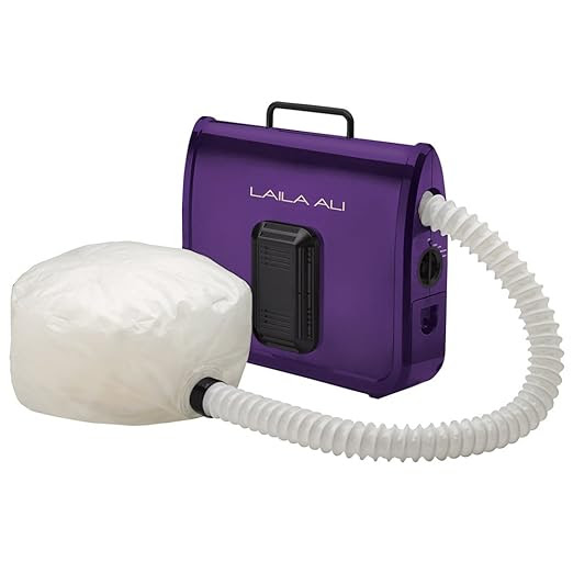 Laila Ali LADR5604 Ionic Soft Bonnet Dryer, Purple and White