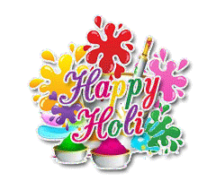 Happy Holi Animated Greetings Cards