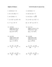 Savvas Realize Answer Key Algebra 2 - Student Pearson Realize For