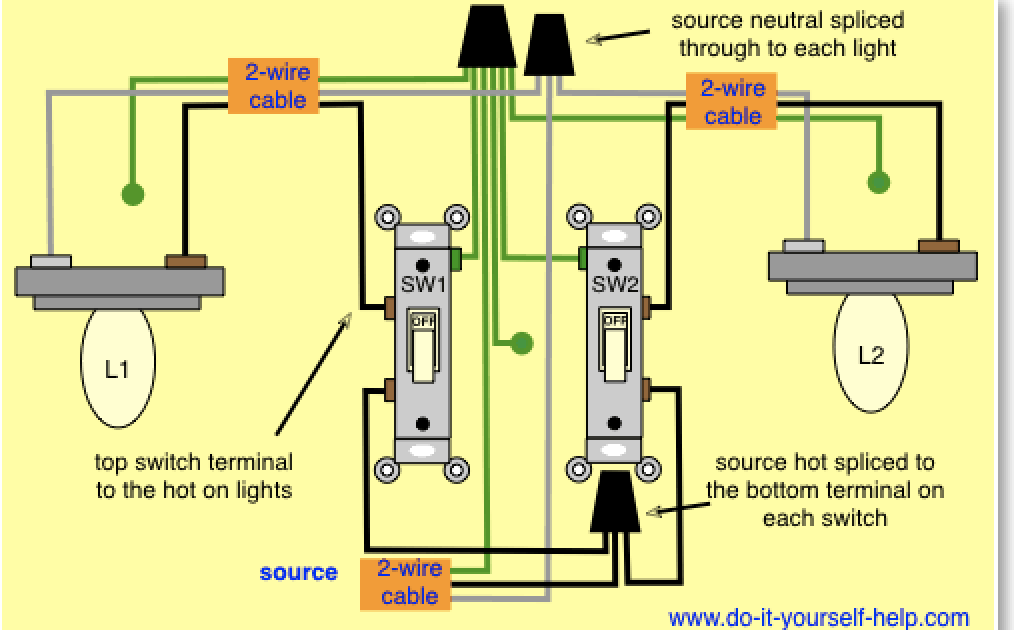 Light Switch Schematic Box Wiring