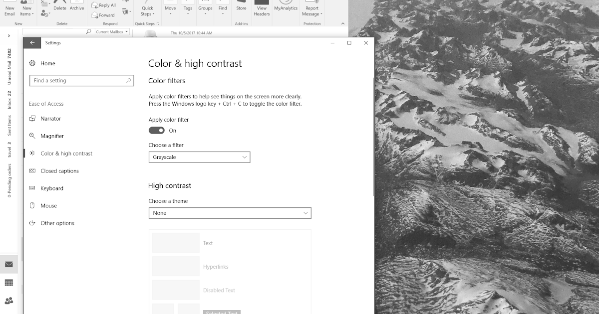 Why is my screen black and white windows 10 lwytm eqvpm