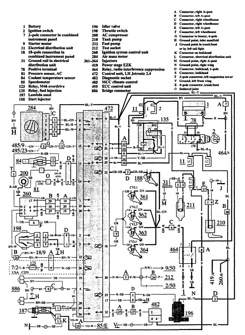 Volvo 740 Wiring Diagram 1991