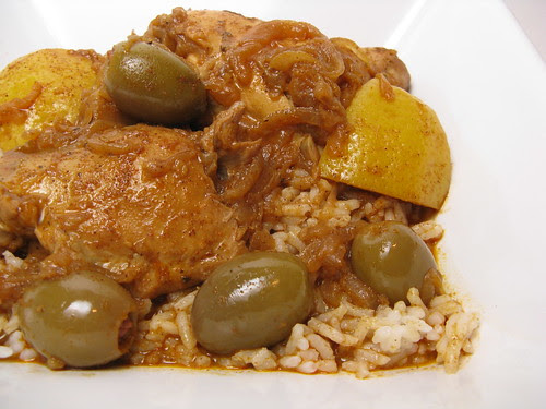 Moroccan Chicken with Lemons & Olives
