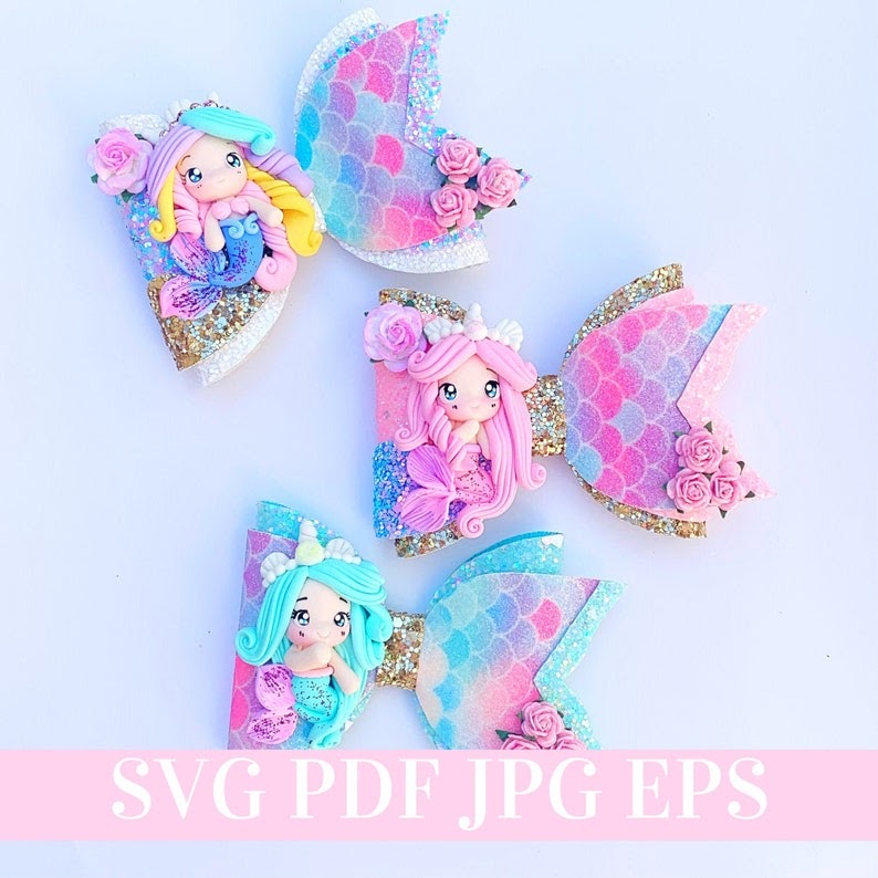 Mermaid Bow Template Svg - 119+ Amazing SVG File