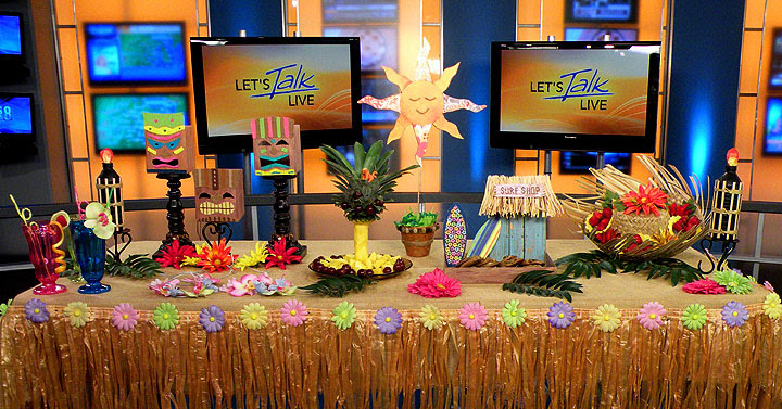 Luau Table Decorations  Creative Luau Table Decorations Photograph