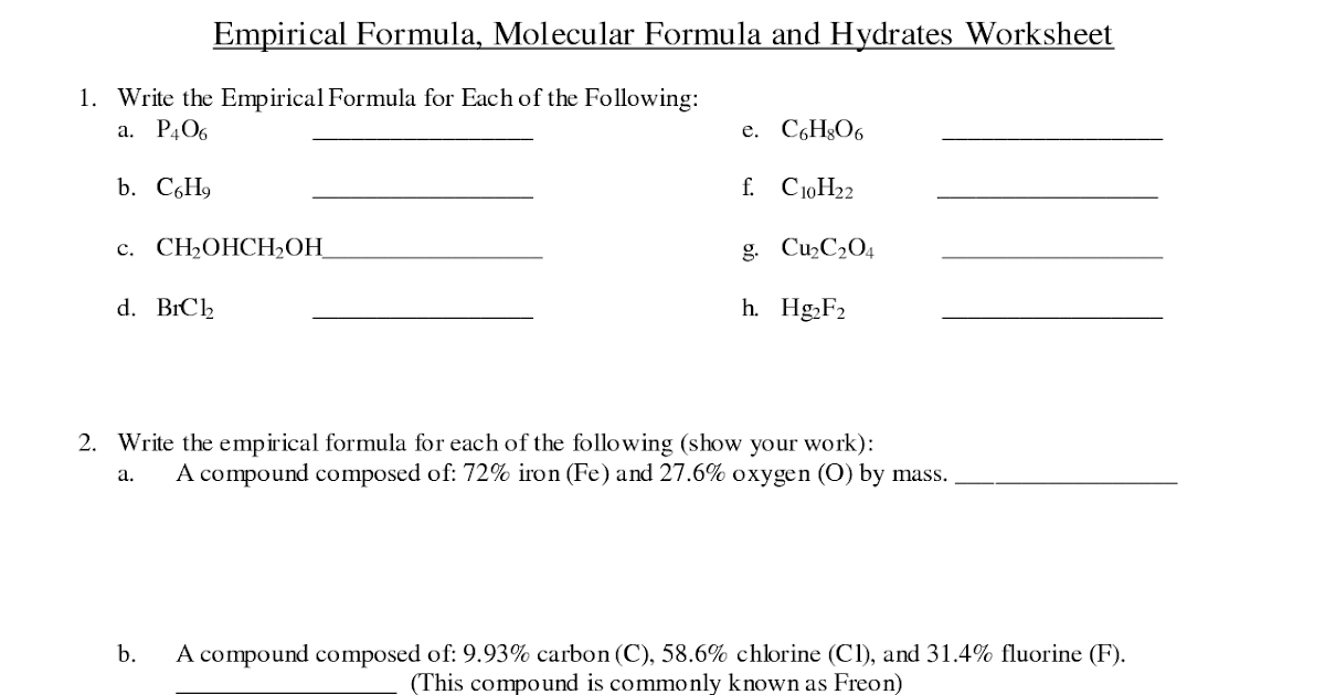 empirical-formula-worksheet-1-worksheet
