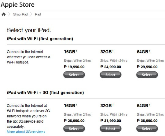 apple ipad price drop