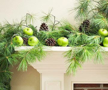 Christmas mantle 5