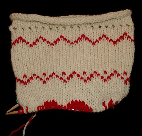 start of christmas stocking