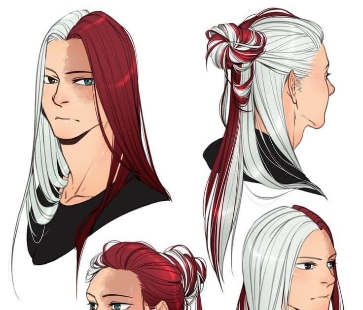 Anime Long Hair Male Drawing Reference - Kal-Aragaye