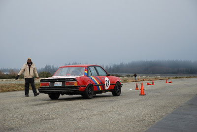 A turbocharged French car should only be autocrossed in below freezing temperatures. A turbocharged French car should only be autocrossed in below freezing temperatures.