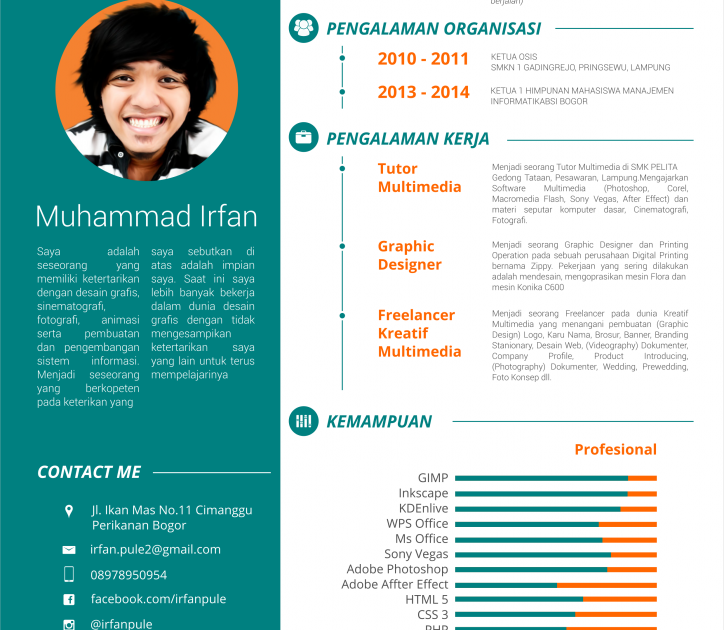 Download Contoh Cv Pdf Menarik : Download 12+ Template CV Kreatif