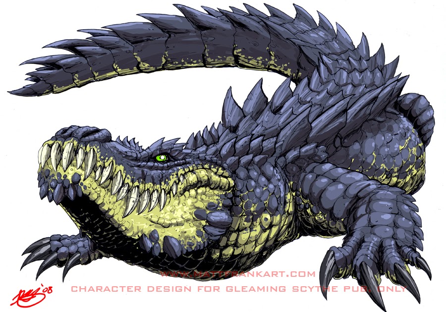 the world of Dragons: alligatore gigante