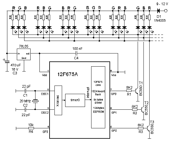 100 Led Running Light Circuit Diagram - Circuit Diagram Images