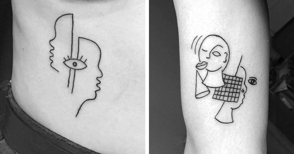 Images Of Simple Line Drawing Tattoos