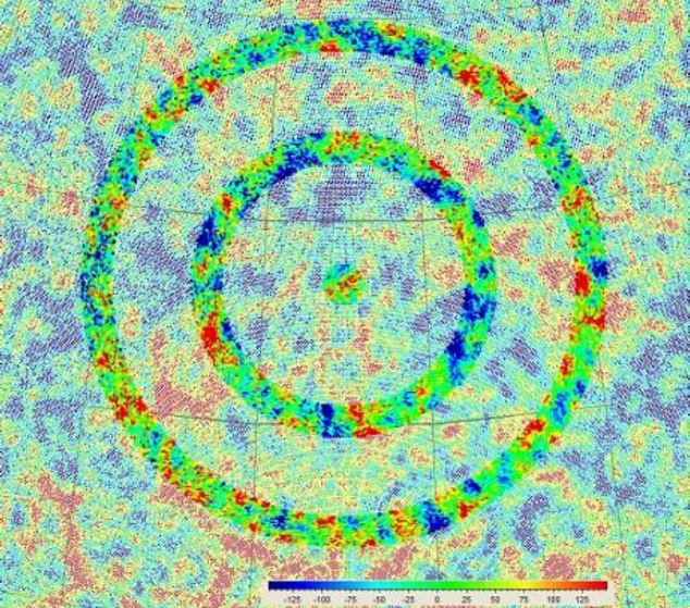 A map of the cosmic background radiation (CMB)